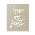 thumbnail image 1 of Stupell Industries Live By Faith Minimalistic Religious Novelty Calligraphy Sign,24 x 30, Design by Doodles.Ink., 1 of 5