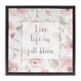 thumbnail image 1 of Stupell Industries Farmhouse Live Full Bloom Florals Black Floating Frame Canvas Art, 25 x 25, by Carol Robinson, 1 of 8