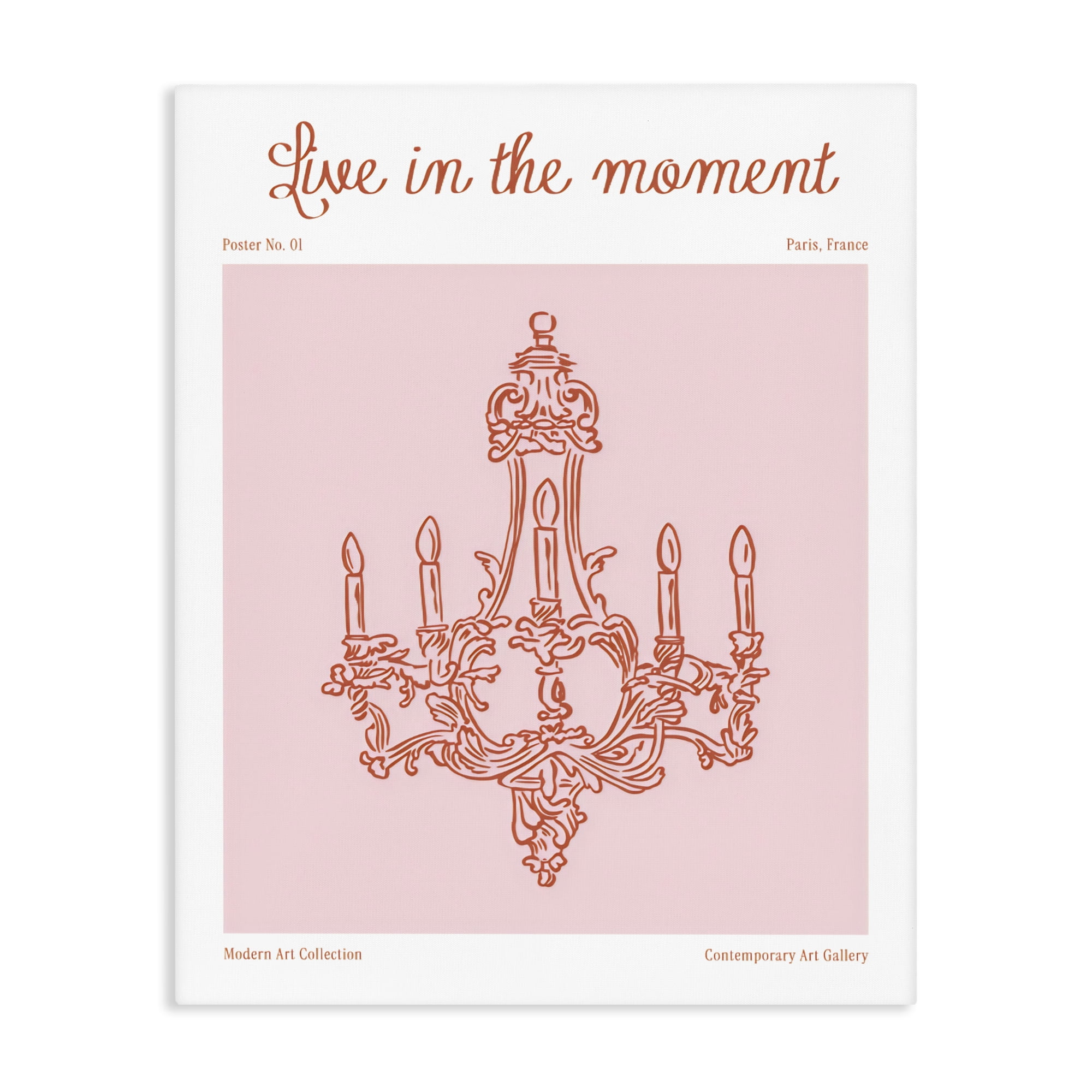 Stupell Industries Live In The Moment Chandelier Canvas Wall Art, design by The Prints Vibe