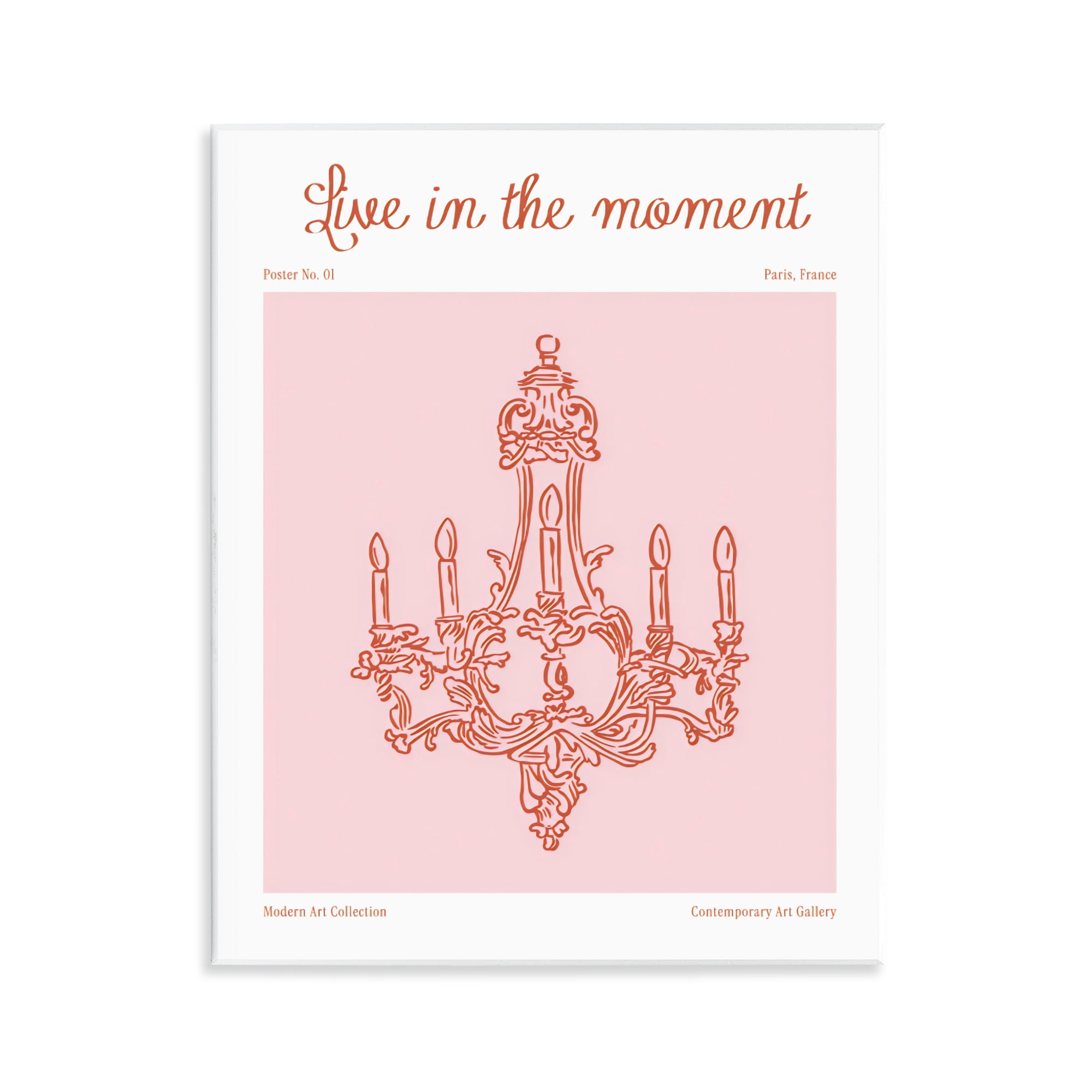 Stupell Industries Live In The Moment Chandelier Wall Plaque Art, design by The Prints Vibe