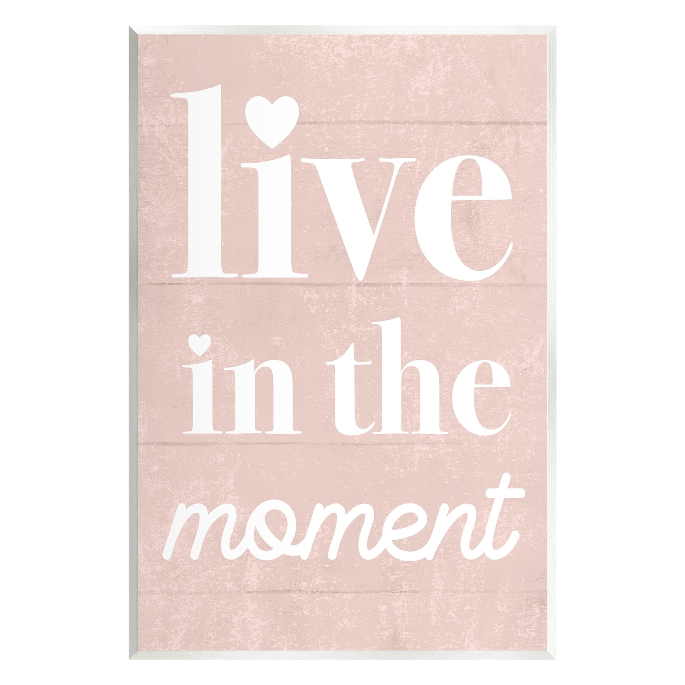 Stupell Industries Live In The Moment Phrase Graphic Art Unframed Art Print Wall Art, Design by Lil' Rue