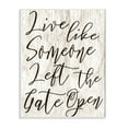 thumbnail image 1 of Stupell Industries Live Like Gate Open Typography Painting Unframed Art Print Wall Art, 13 x 19, 1 of 6