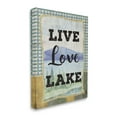 thumbnail image 1 of Stupell Industries Live Love Lake Sentiments Charming Lake Mountain Range, 16 x 20, Designed by ND Art, 1 of 6