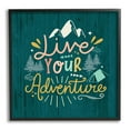 thumbnail image 1 of Stupell Industries Live Your Adventure Ornamented Outdoor Nature Rustic Background,17 x 30, Design by Louise Allen Designs, 1 of 5