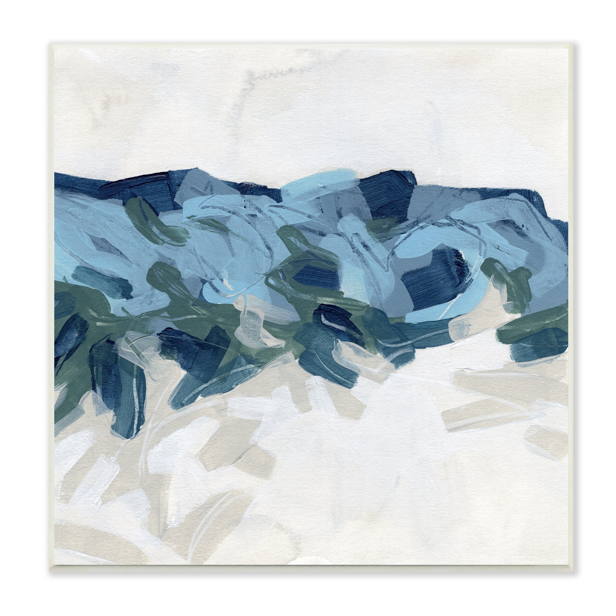 Stupell Industries Lively Coastal Tide Abstraction Chaotic Wave Shapes, 12 x 12, Design by June Erica Vess