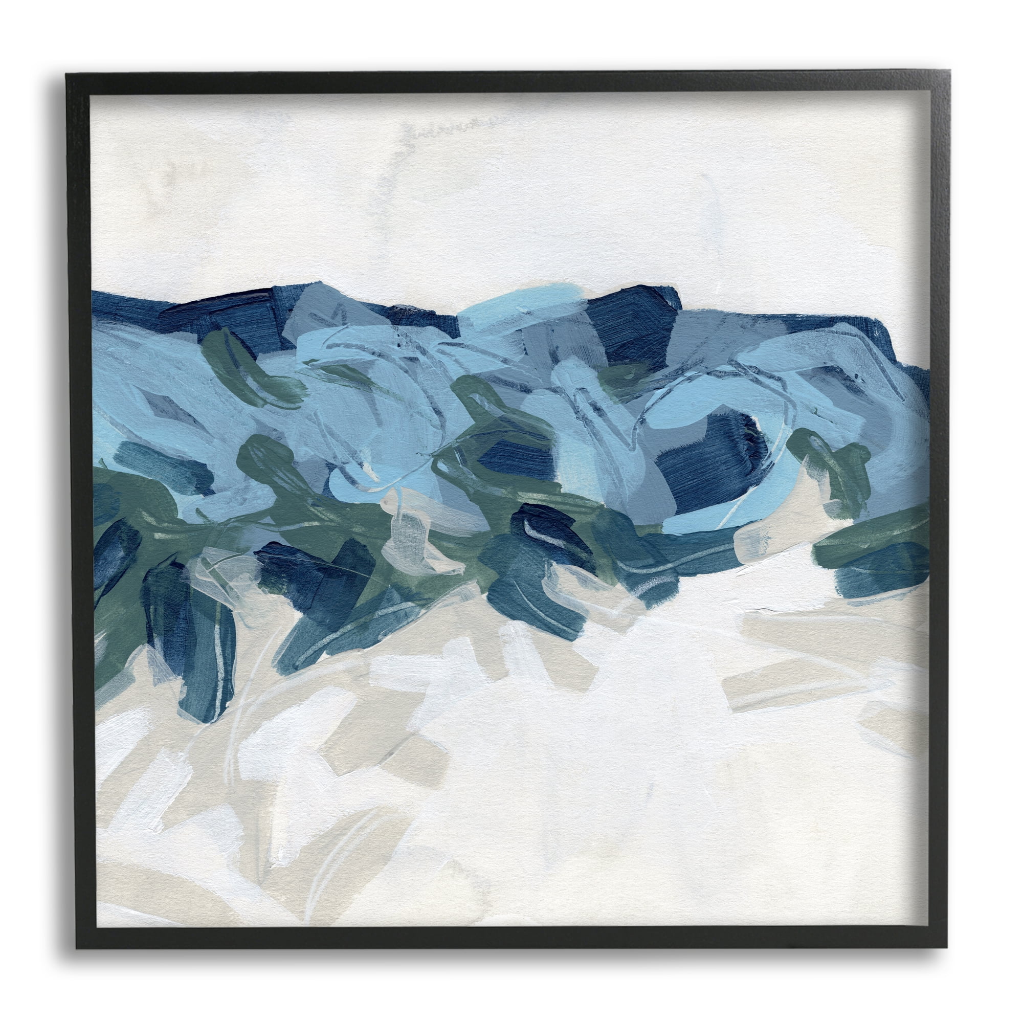 Stupell Industries Lively Coastal Tide Abstraction Chaotic Wave Shapes, 12 x 12, Design by June Erica Vess