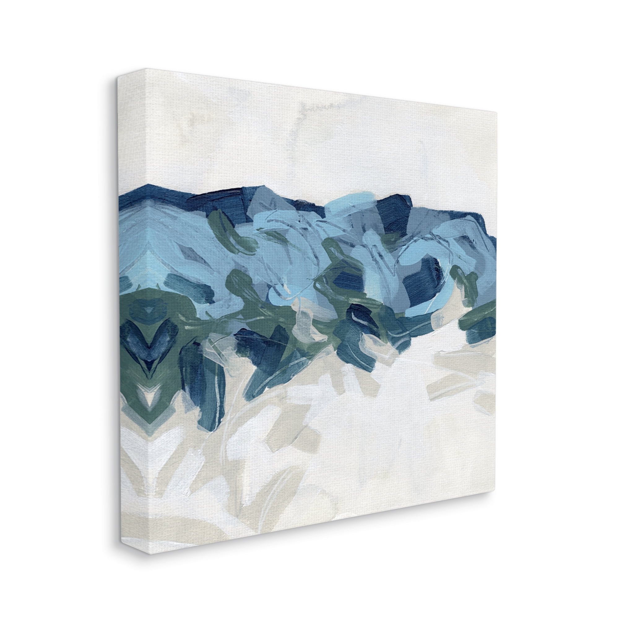 Stupell Industries Lively Coastal Tide Abstraction Chaotic Wave Shapes Abstract Painting Gallery Wrapped Canvas Print Wall Art, 24 x 24