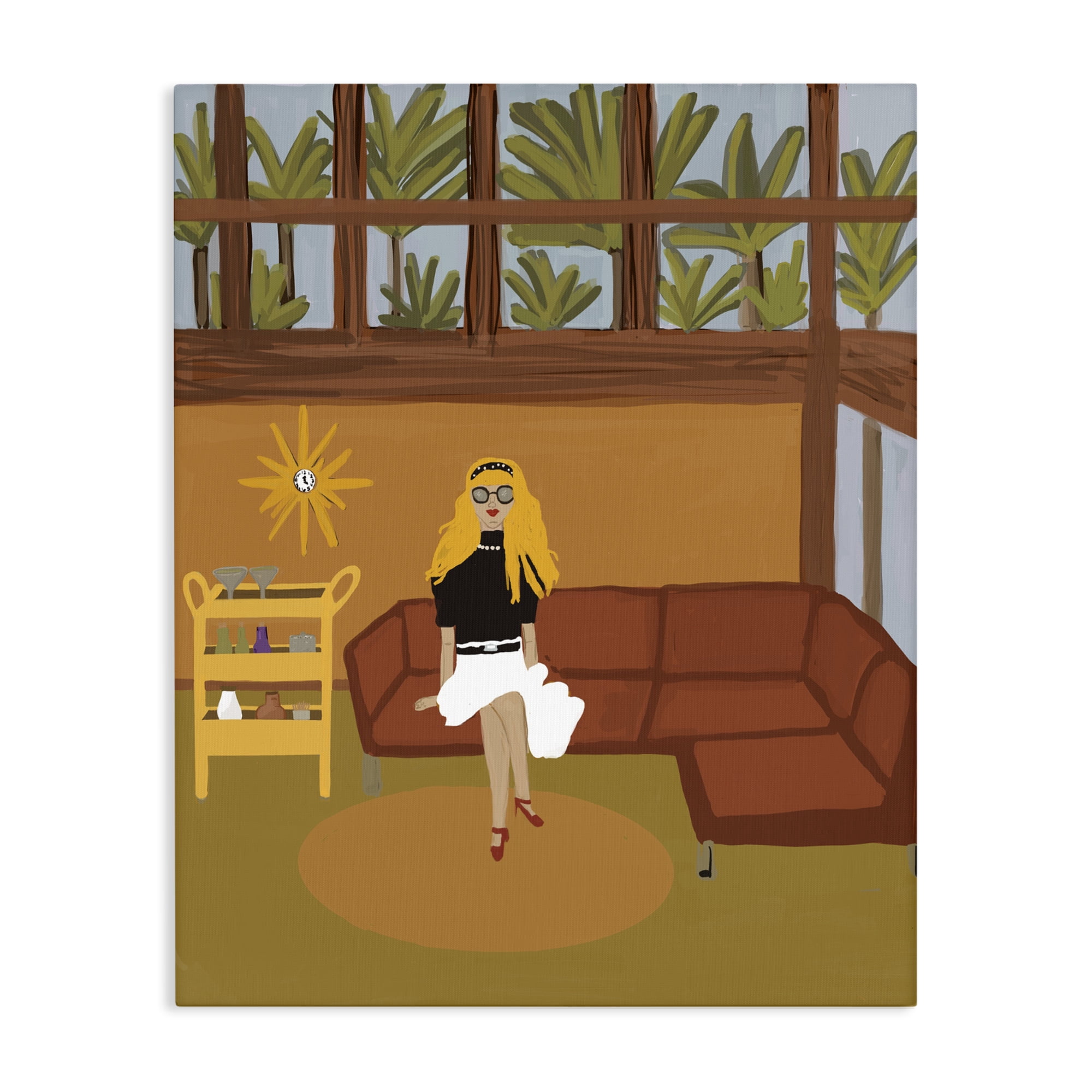 Stupell Industries Living The Girl Life Canvas Wall Art, design by Kristal Clifford