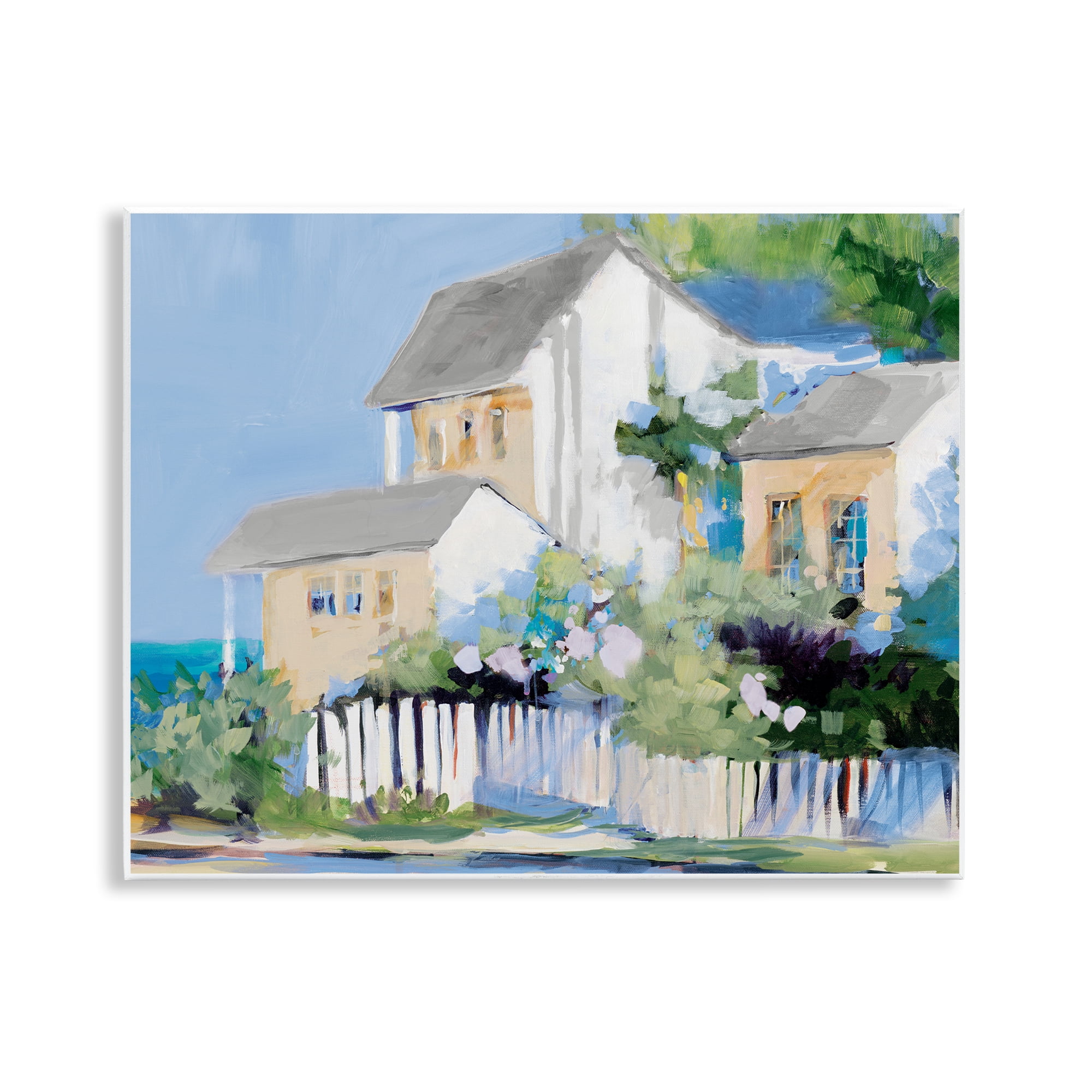 Stupell Industries Living by the Water Cottage Wall Plaque Art, design by Jane Slivka