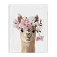 thumbnail image 1 of Stupell Industries Farmhouse Llama with Soft Flowers Canvas Art, 30 x 40, by Anna Lischenko, 1 of 7