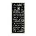 thumbnail image 1 of Stupell Industries Loads Of Fun Laundry Bathroom Black And White Word Design Wall Plaque Art by Anna Quach, 1 of 3