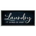 thumbnail image 1 of Stupell Industries Loads of Fun Laundry Typography Painting Black Floater Framed Art Print Wall Art, 31 x 14, 1 of 10