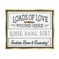 thumbnail image 1 of Stupell Industries Loads of Love Laundry Typography Painting Gold Floater Framed Canvas Art Print Wall Art, 31 x 25, 1 of 10