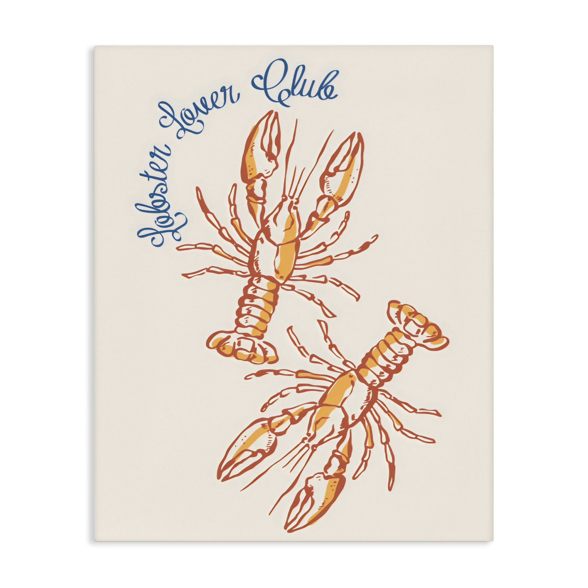 Stupell Industries Lobster Lover Club Canvas Wall Art, design by The Prints Vibe