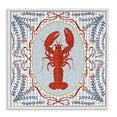 thumbnail image 1 of Stupell Industries Coastal Lobster Portrait Blue Gingham White Framed Giclee Art, 12 x 12, by Vero Illustrates, 1 of 8