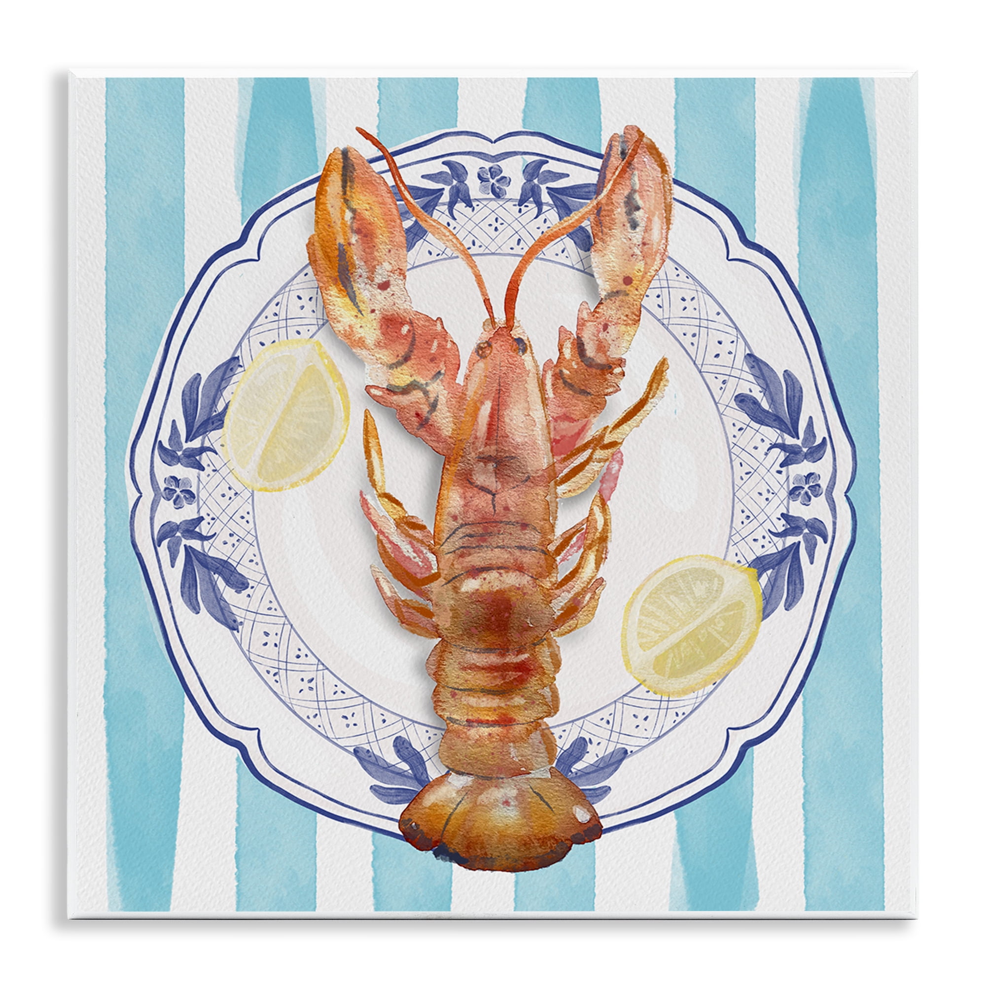 Stupell Industries Lobster Seafood Plate Wall Plaque Art, design by Christie Adams