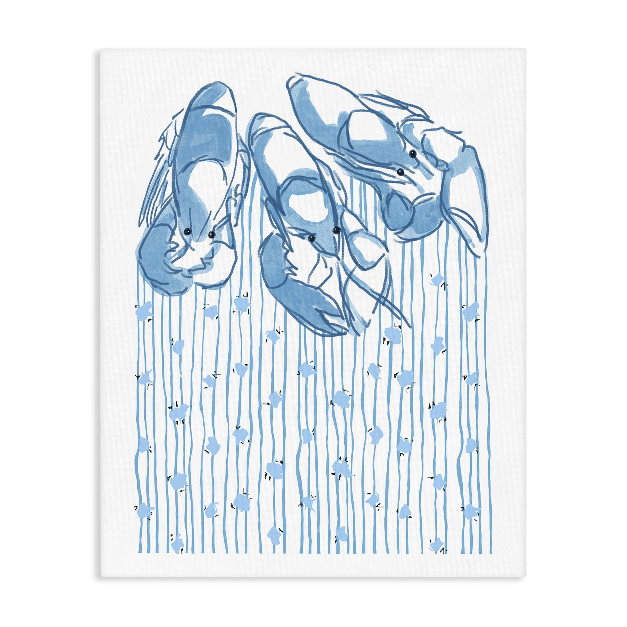 Stupell Industries Lobster Trio with Strings Canvas Wall Art, design by Melissa Tilley