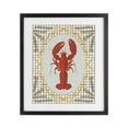 thumbnail image 1 of Stupell Industries Coastal Lobster with Gingham Kitchen Charm Black Framed Print Under Glass, 13 x 16, by Vero Illustrates, 1 of 8