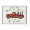 thumbnail image 1 of Stupell Industries Local Fresh Cut Christmas Trees Graphic Art Gray Framed Art Print Wall Art, Design by Loni Harris, 1 of 7