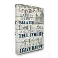 thumbnail image 1 of Stupell Industries Lodge Rules Country Landscape Textured Wood Design Canvas Wall Art by Ann Bailey, 1 of 3