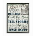 thumbnail image 1 of Stupell Industries Lodge Rules Country Landscape Textured Wood Design Framed Giclee Texturized Art by Ann Bailey, 1 of 3