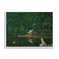 thumbnail image 1 of Stupell Industries Log Cabin Lakehouse Scene Pet Dogs Tree Forest, 14 x 11, Design by James Wiens, 1 of 8