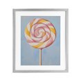 thumbnail image 1 of Stupell Industries Contemporary Lollipop with Pink & Orange Swirl Gray Framed Print Under Glass, 13 x 16, by The Prints Vibe, 1 of 8