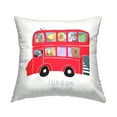 thumbnail image 1 of Stupell Industries London England Animal Bus Square Decorative Printed Throw Pillow, 18 x 18,, 1 of 4