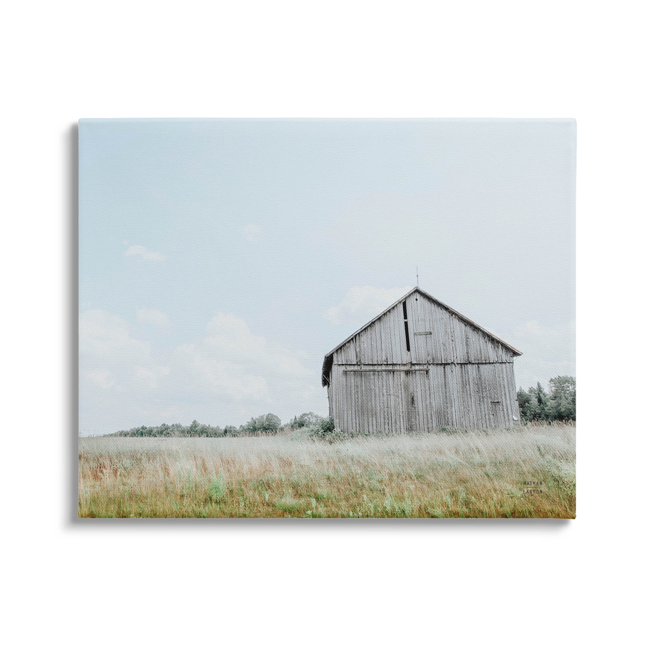 Stupell Industries Lone Countryside House Vast Rural Field Photograph Gallery Wrapped Canvas Print Wall Art, Design by Nathan Larson