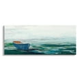 thumbnail image 1 of Stupell Industries Lone Dinghy Boat Floating Ocean Water Collage Painting Gallery Wrapped Canvas Print Wall Art, Design by Stacy Gresell, 1 of 5