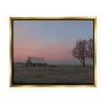 thumbnail image 1 of Stupell Industries Lone Grassland Cabin Rural Trees Sunset Sky Photograph Metallic Gold Floating Framed Canvas Print Wall Art, Design by Nancy Crowell, 1 of 9