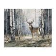 thumbnail image 1 of Stupell Industries Rustic Lodge Lone Stag in Birch Forest Canvas Art, 20 x 16, by Franklyn Gregory, 1 of 8