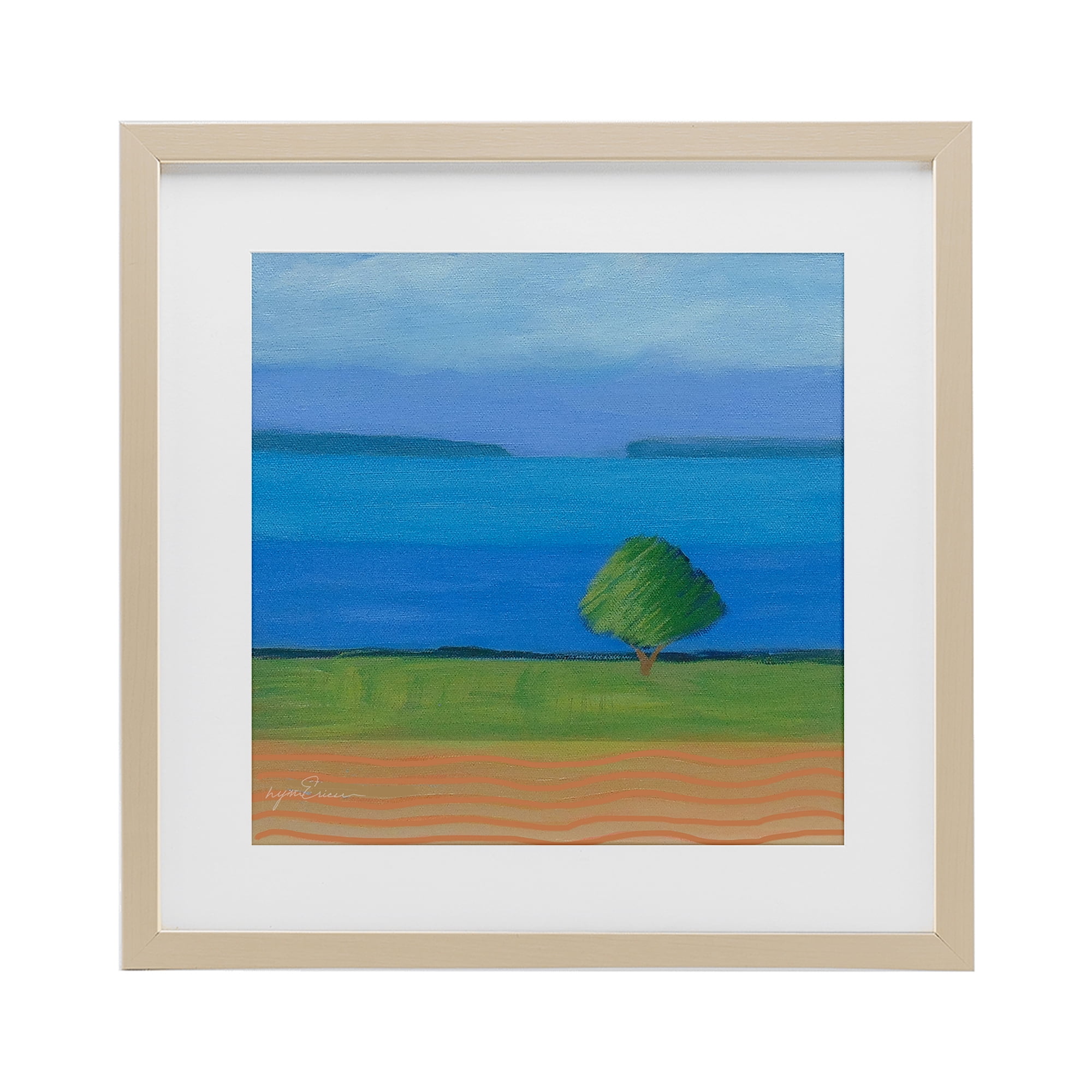 Stupell Industries Lone Tree at Spring Cove Birch Framed Print Under Glass, design by Lynn Ericson Fine Art
