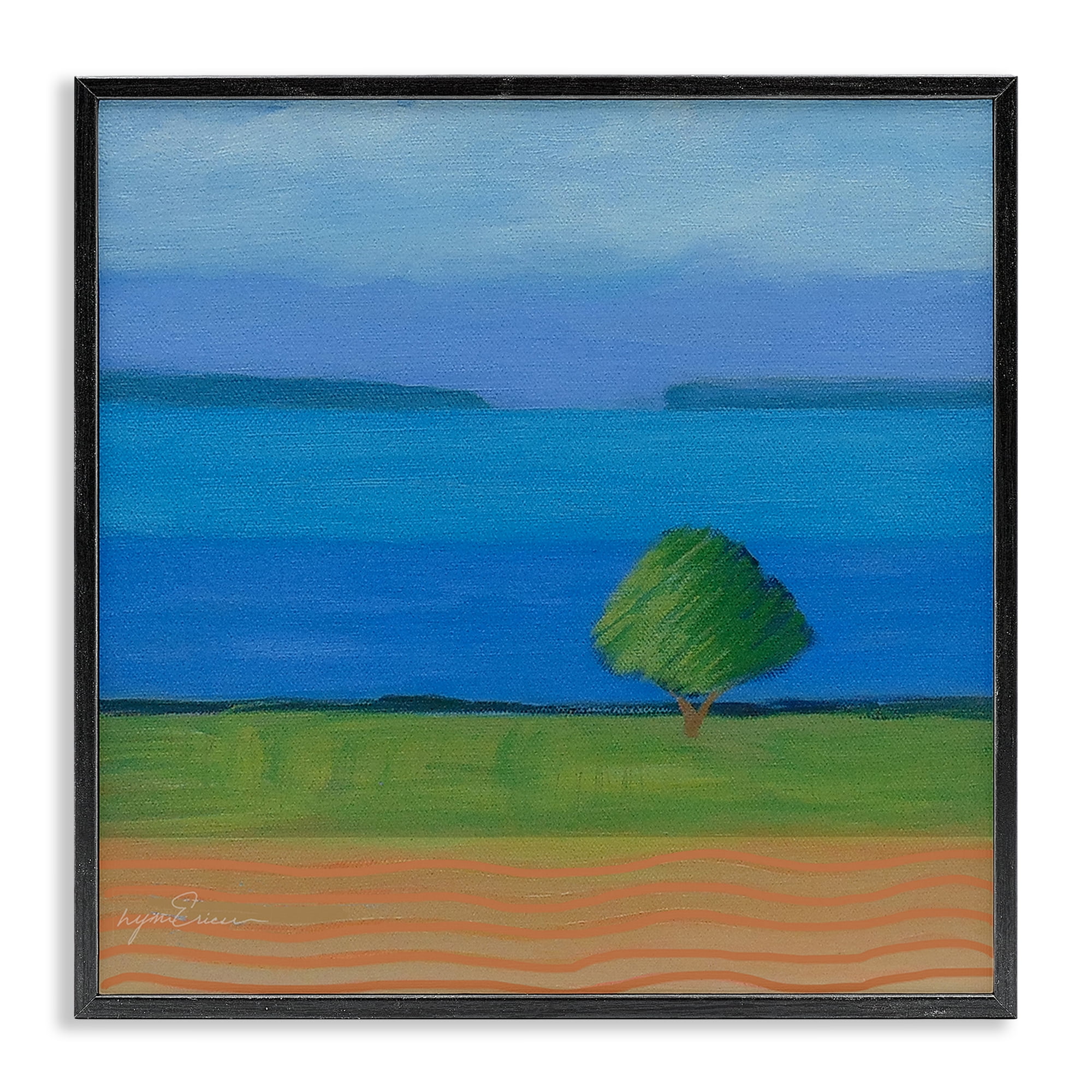 Stupell Industries Lone Tree at Spring Cove Black Framed Giclee Art, design by Lynn Ericson Fine Art