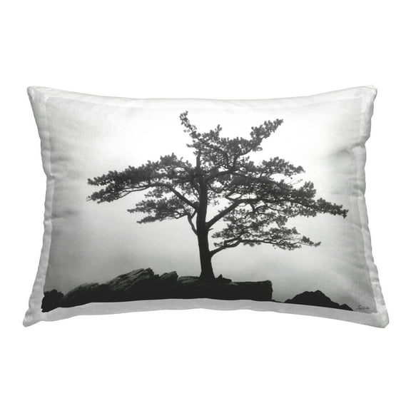 Stupell Industries Lone Tree on Rocks Decorative Printed Throw Pillow Design by Lori Deiter.