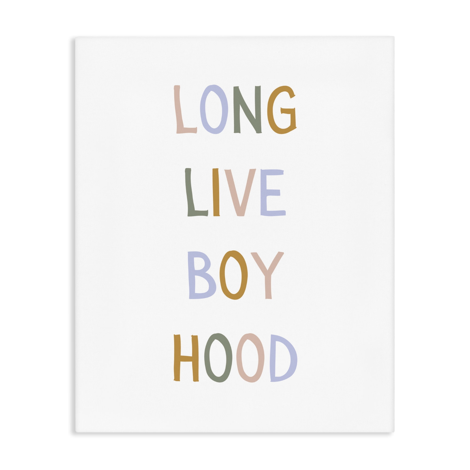 Stupell Industries Long Live Boy Hood Canvas Wall Art, design by Katie Griggs