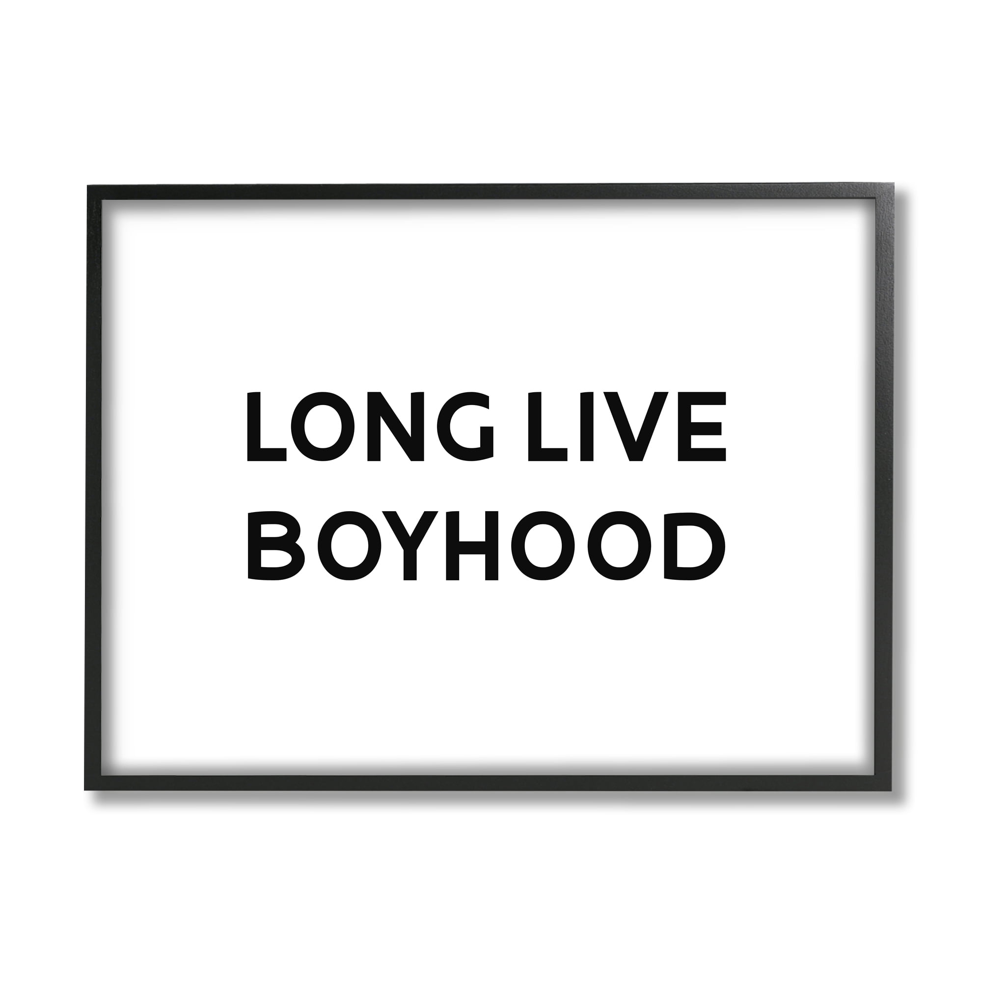 White Modern Wood Framed Motivational Canvas Print, 14 x 11