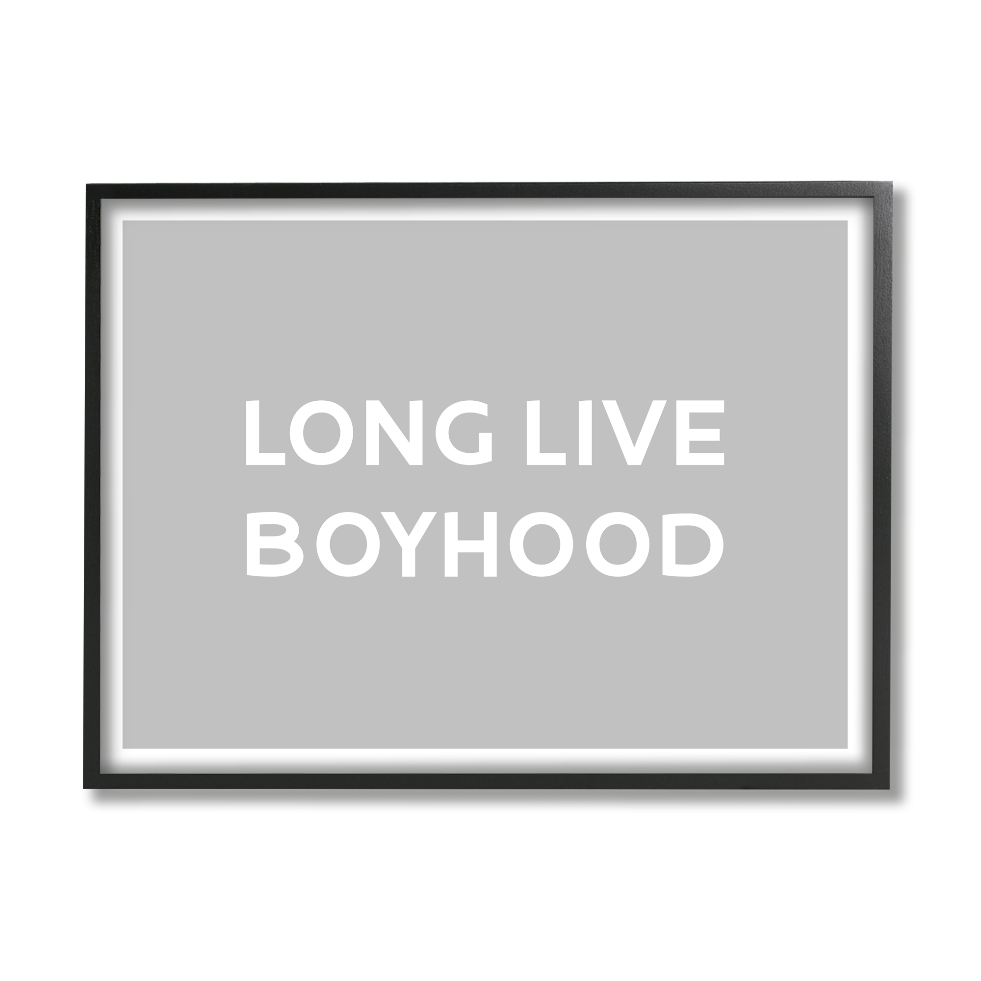 Stupell Industries Long Live Boyhood Minimal Phrase Inspirational