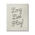 thumbnail image 1 of Stupell Industries Long Live Play Phrase Inspirational Painting Gallery Wrapped Canvas Art Print Wall Art, 24 x 30, 1 of 8