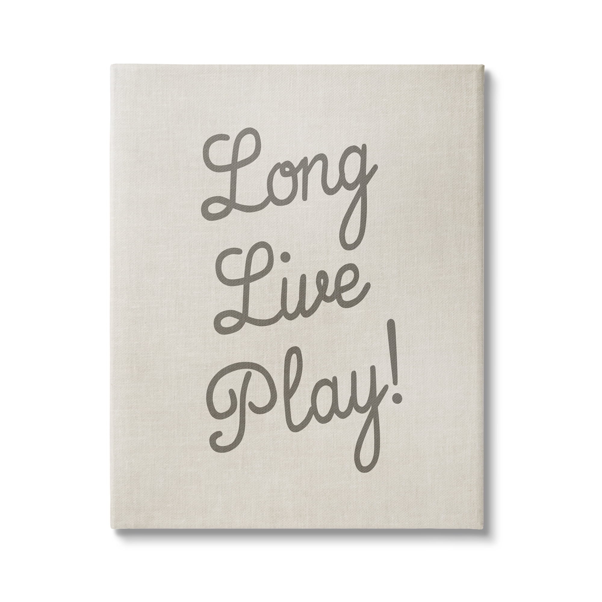 Stupell Industries Long Live Play Phrase Inspirational Painting Gallery Wrapped Canvas Art Print Wall Art, 30 x 40