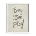 thumbnail image 1 of Stupell Industries Long Live Play Phrase Inspirational Painting White Framed Art Print Wall Art, 24 x 30, 1 of 9