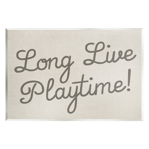 Stupell Industries Long Live Playtime Inspirational Painting Unframed Art Print Wall Art, 15 x 10