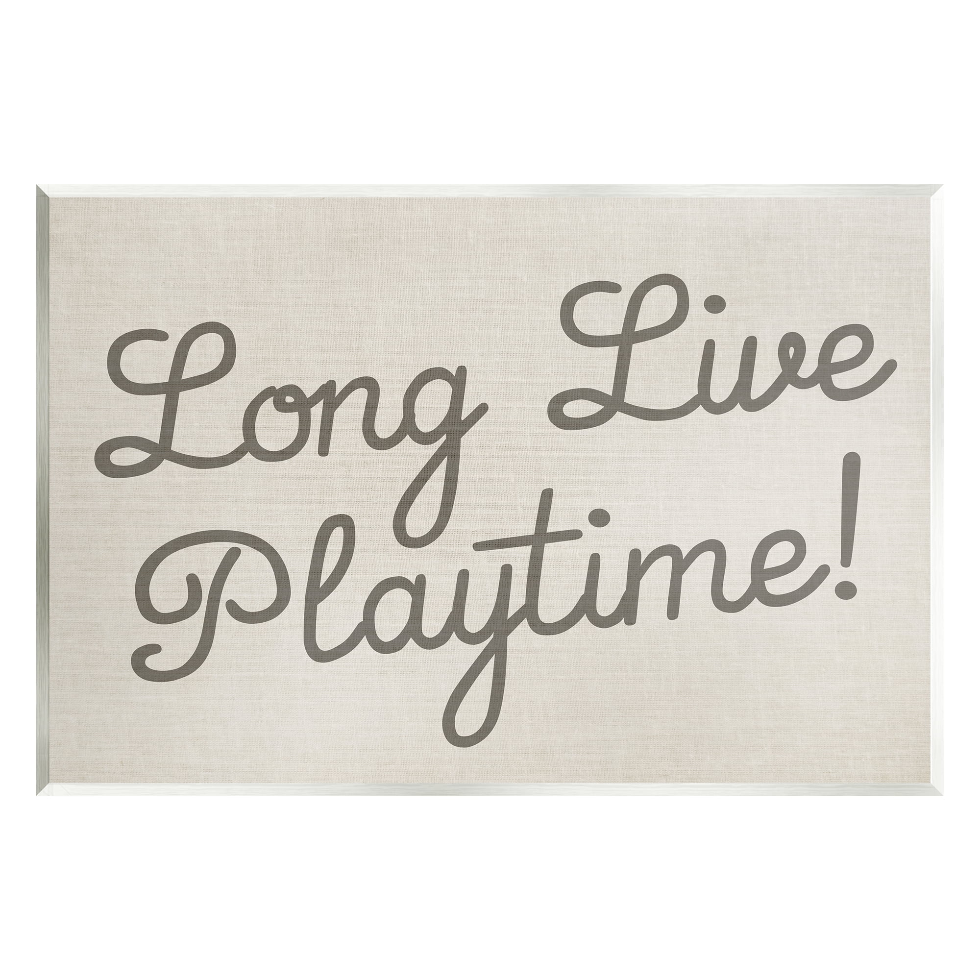 Stupell Industries Long Live Playtime Inspirational Painting Unframed Art Print Wall Art, 19 x 13
