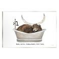 thumbnail image 1 of Stupell Industries Longhorn Cattle Bathtub Country Bathroom Typography Graphic Art Unframed Art Print Wall Art, Design by Cindy Jacobs, 1 of 5