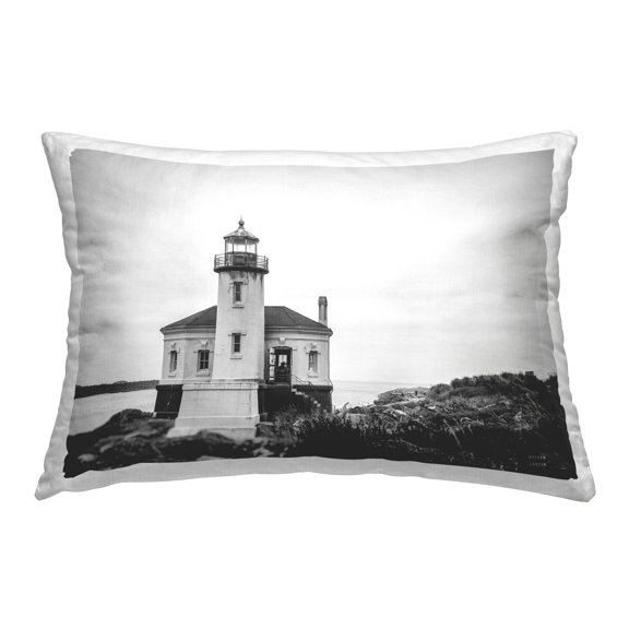 Stupell Industries Looking Out Lighthouse Decorative Printed Throw Pillow Design by Nathan Larson.