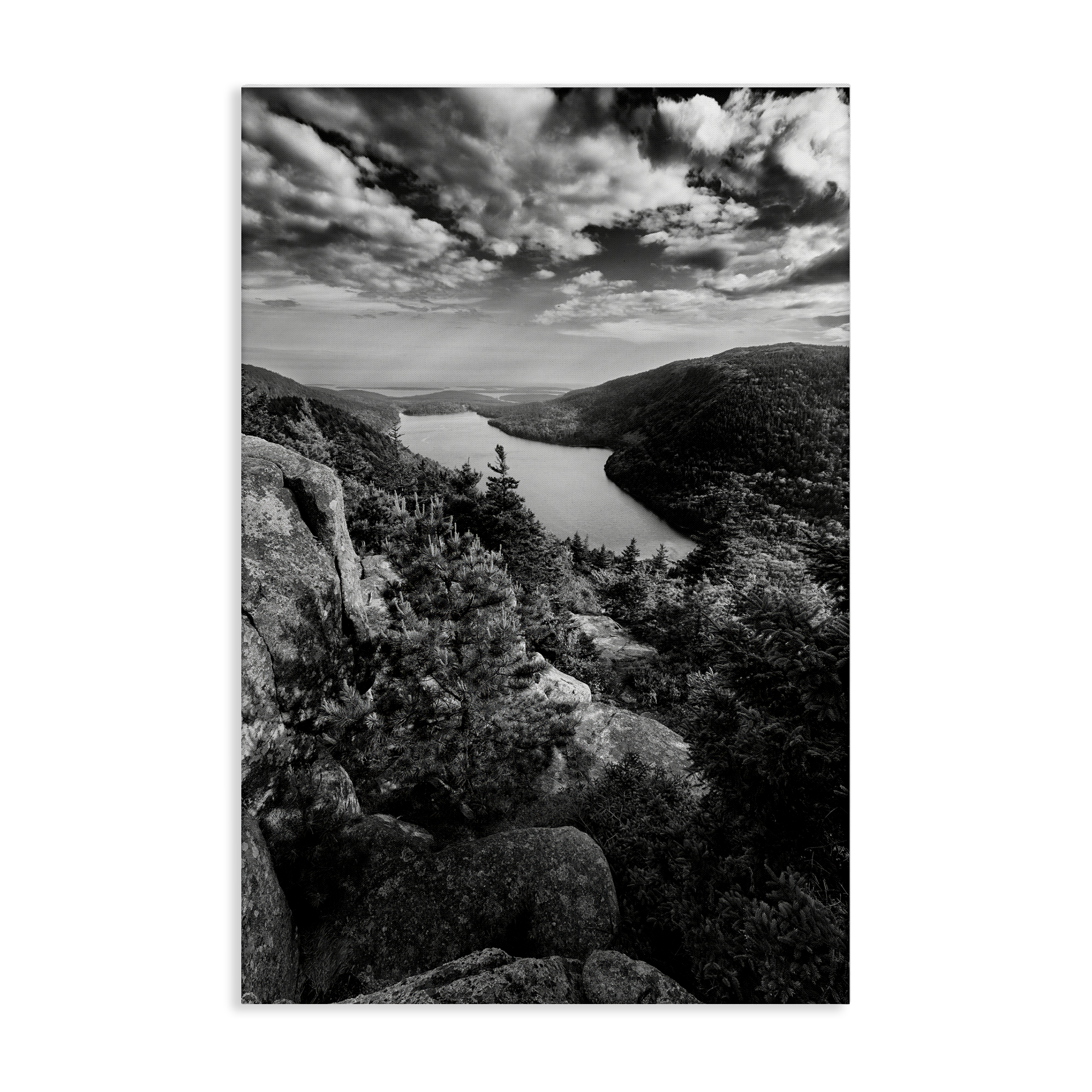 Stupell Industries Looking Over Cliffs Landscape Landscape & Nature Photography Wrapped Canvas Art Print Wall Art, 30 x 45