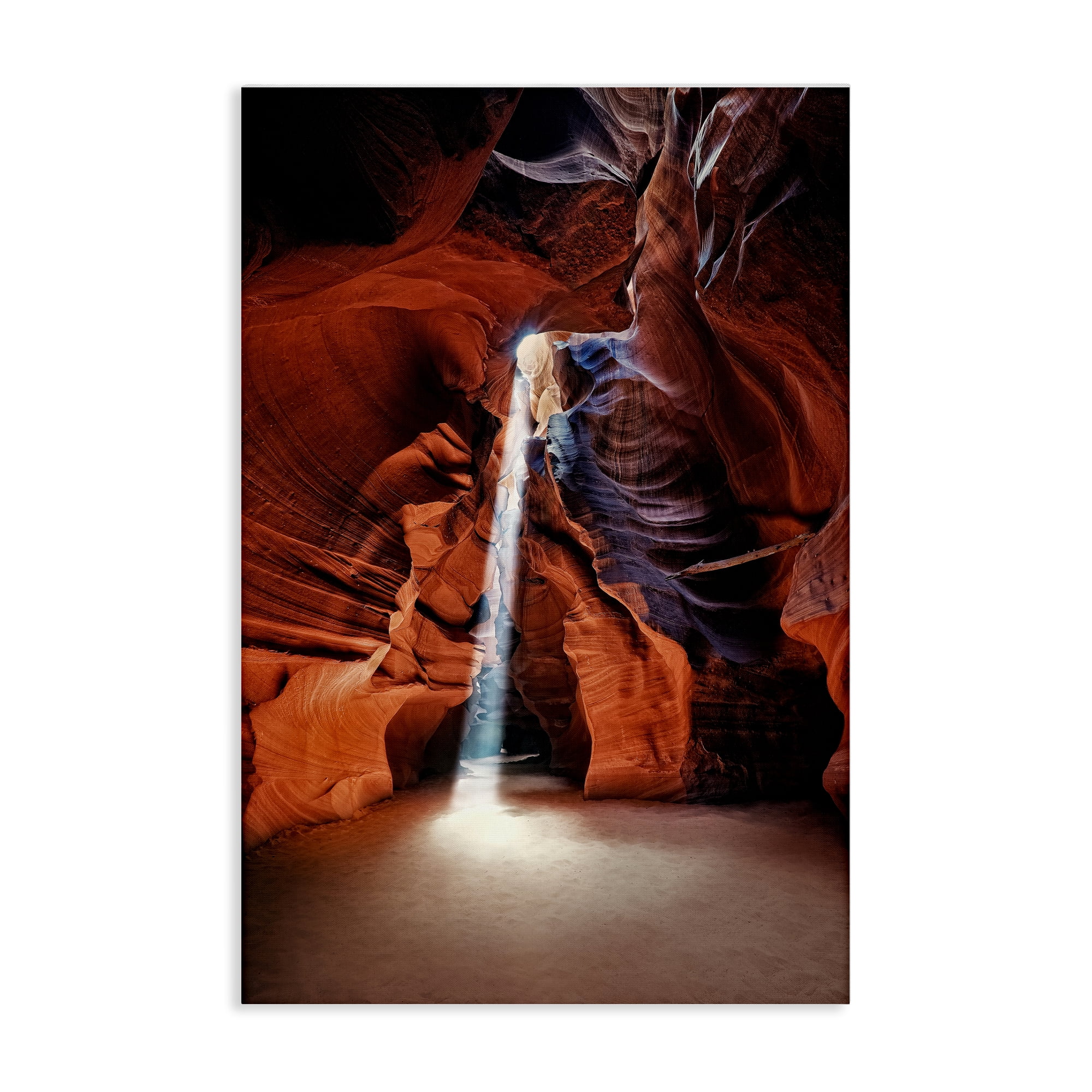 Stupell Industries Looming Cliff Cave Landscape & Nature Photography Wrapped Canvas Art Print Wall Art, 24 x 36