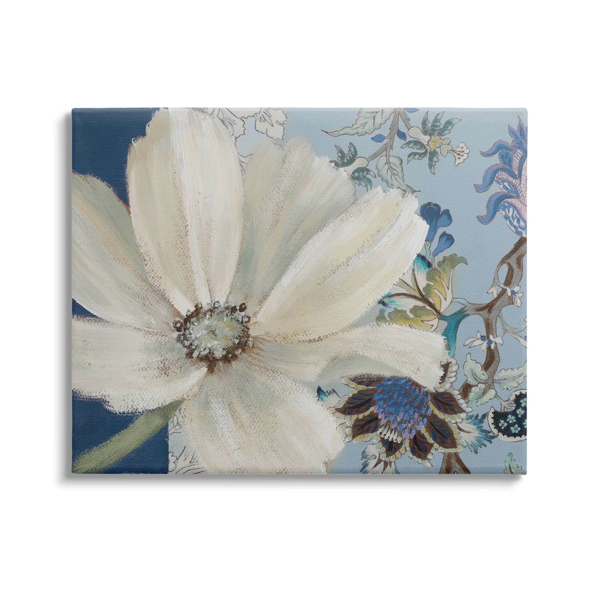 Stupell Industries Looming Cosmo Flower Vivid Floral Paisley Vine Pattern,40 x 30, Design by Lanie Loreth