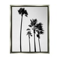 thumbnail image 1 of Stupell Industries Looming Palm Trees Clear Summer Sky Photography Photograph Luster Gray Floating Framed Canvas Print Wall Art, Design by Amelia Myers, 1 of 5