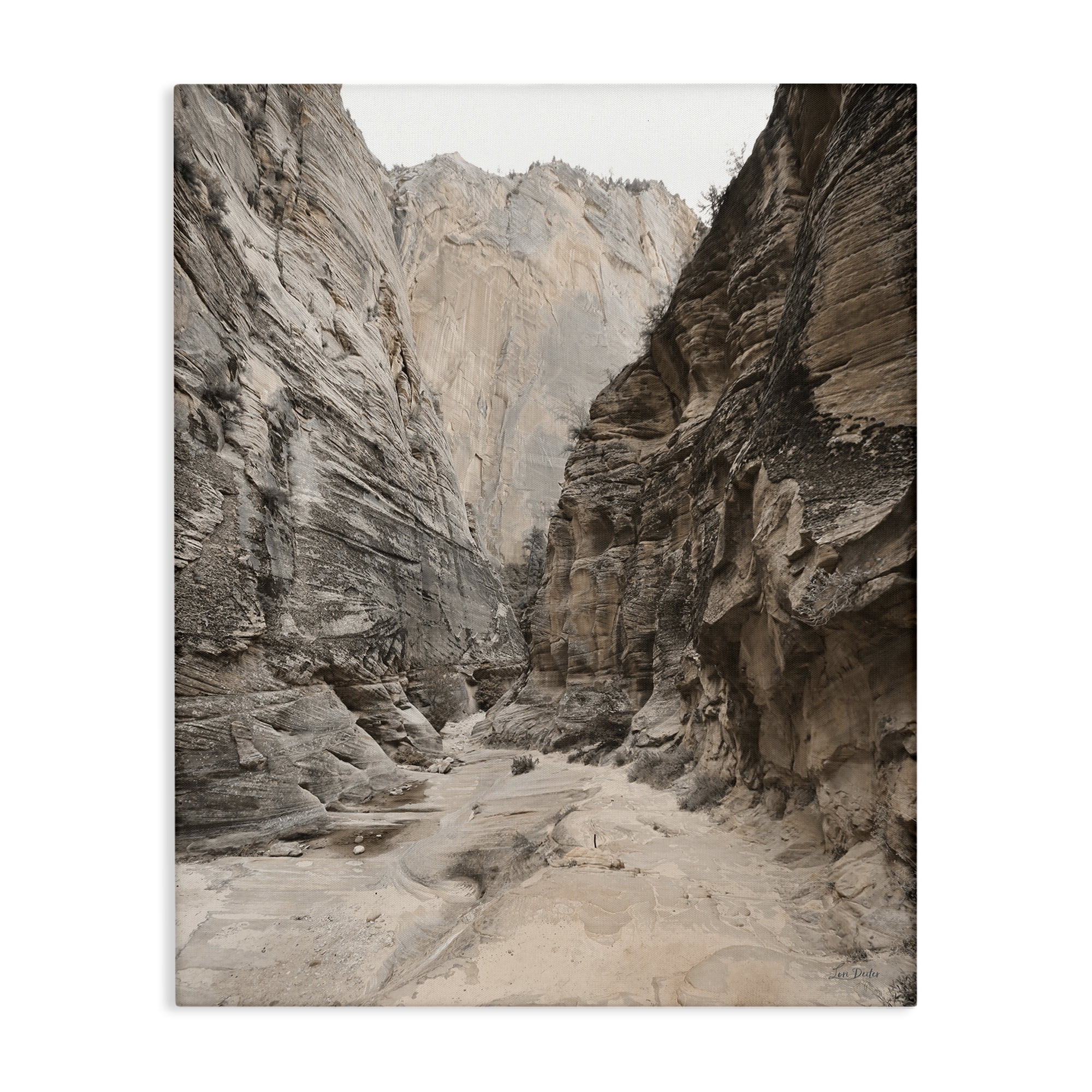 Stupell Industries Looming Sandy Cliffs Landscape Photography Gallery Wrapped Canvas Art Print Wall Art, 36 x 48